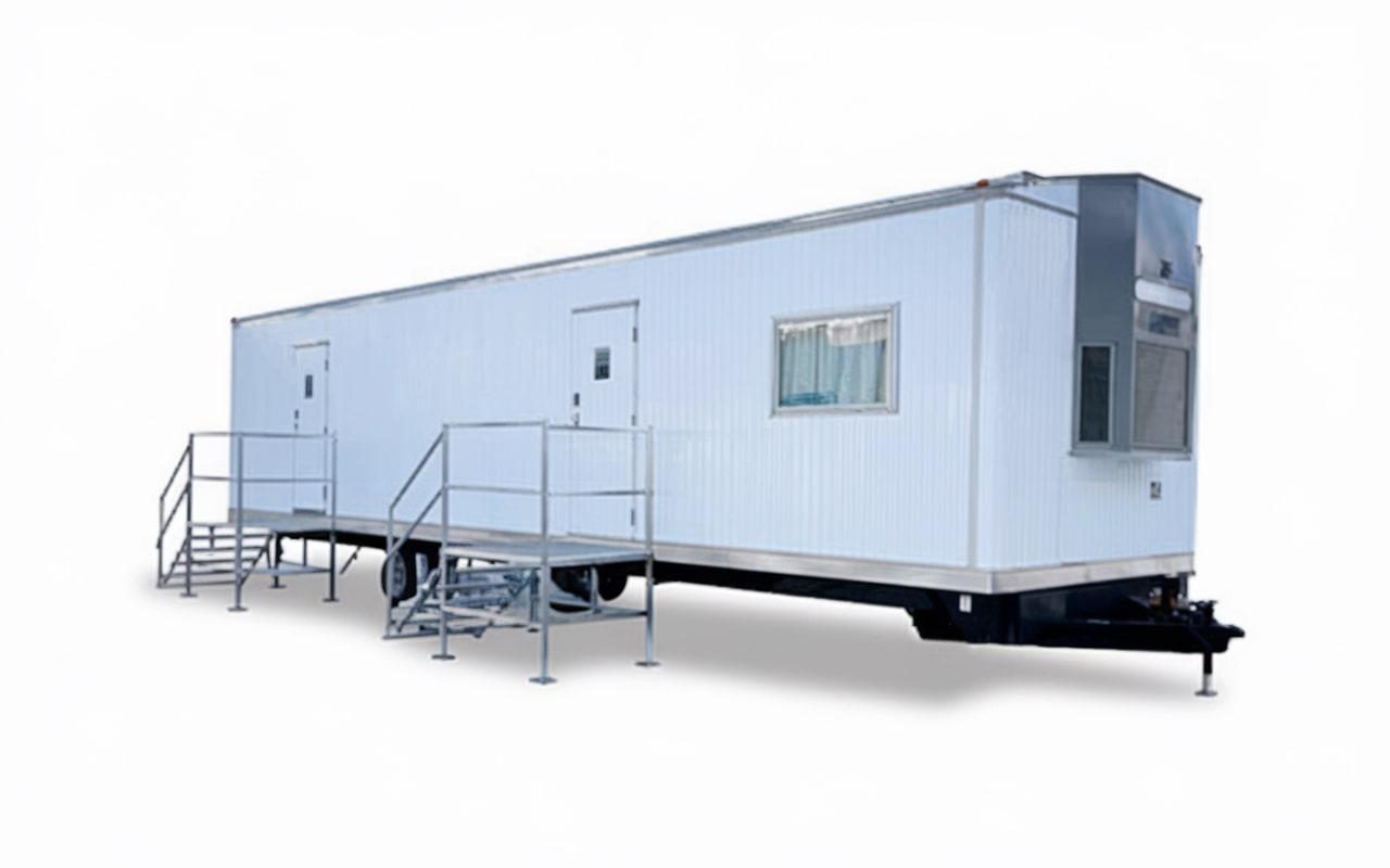 our office trailers come with various security features such as locking doors and windows